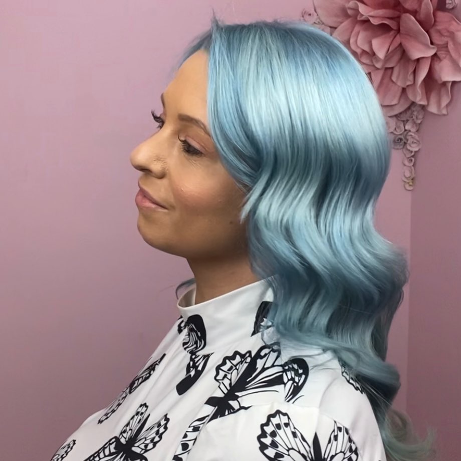 Turquoise Hair Colour Shelley Lane Salon Bridgend