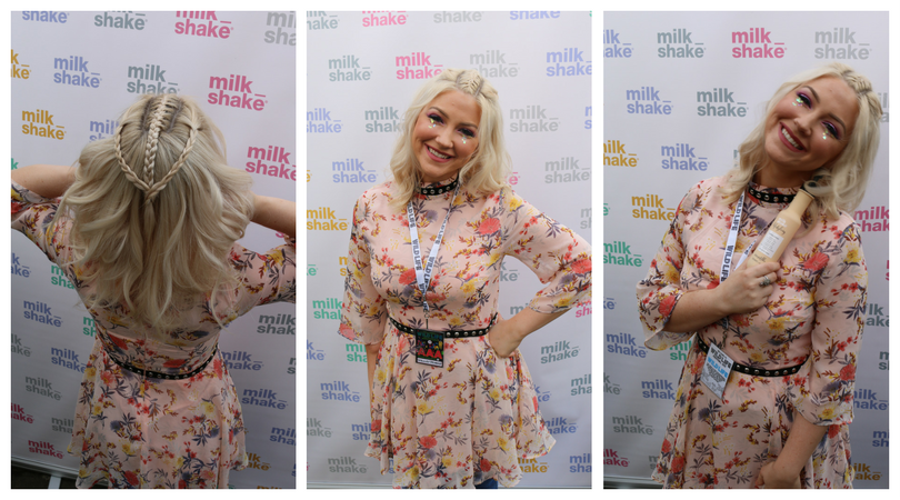 Shelley Pengilly Centre Braids Festival Hair milk_shake Haircare